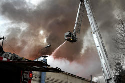 Fire in northwestern Moscow