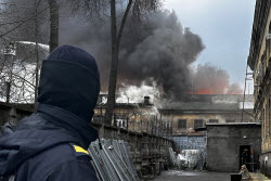 Fire in northwestern Moscow