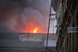 Fire in northwestern Moscow