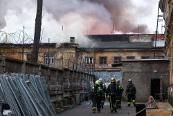 Fire in northwestern Moscow