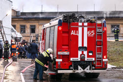 Fire in northwestern Moscow