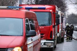 Fire in northwestern Moscow