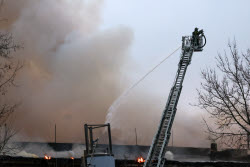 Fire in northwestern Moscow