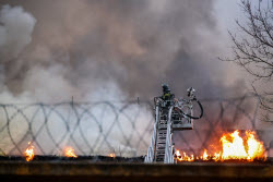 Fire in northwestern Moscow