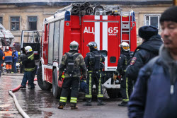 Fire in northwestern Moscow
