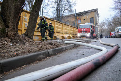 Fire in northwestern Moscow
