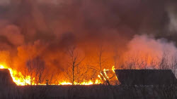 VIDEO. Fire in northwestern Moscow