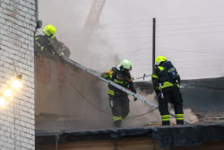 Fire in northwestern Moscow