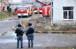 Fire in northwestern Moscow