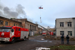 Fire in northwestern Moscow