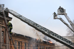 Fire in northwestern Moscow