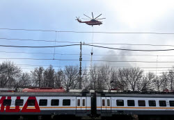 Fire in northwestern Moscow