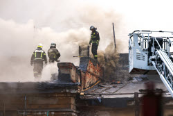 Fire in northwestern Moscow