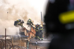 Fire in northwestern Moscow