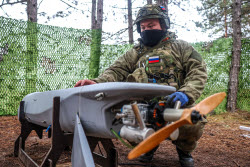Работа расчета разведывательного БПЛА "Мерлин-ВР" в Херсонской области 