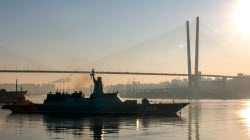 Russian Navy Pacific fleet ships leave Vladivostok