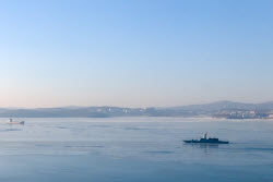 Russian Navy Pacific fleet ships leave Vladivostok