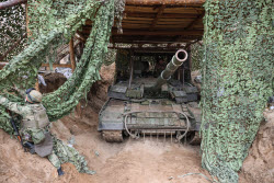 Russian tank crew deployed in zone of special military operation