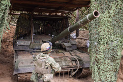 Russian tank crew deployed in zone of special military operation