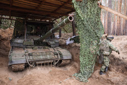 Russian tank crew deployed in zone of special military operation