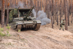 Russian tank crew deployed in zone of special military operation