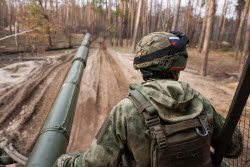 Russian tank crew deployed in zone of special military operation