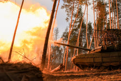 Russian tank crew deployed in zone of special military operation