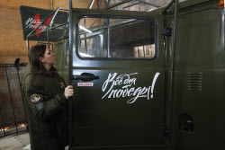 Russian military medical evacuation vehicles with enhanced protection