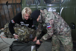 Russian military medical evacuation vehicles with enhanced protection