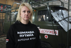Russian military medical evacuation vehicles with enhanced protection