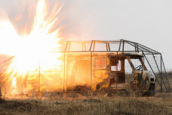Medical evacuation vehicles with enhanced protection undergo trials in southwest Russia