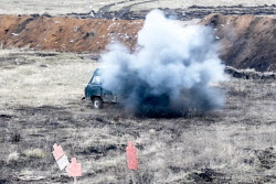 Medical evacuation vehicles with enhanced protection undergo trials in southwest Russia