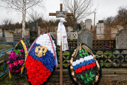 Farewell ceremony for Russian serviceman Roman Yefremov in Zaporozhye Region