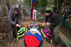 Farewell ceremony for Russian serviceman Roman Yefremov in Zaporozhye Region