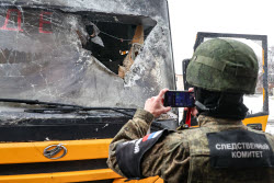 School bus attacked in Zaporozhye Region, Russia