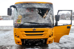 School bus attacked in Zaporozhye Region, Russia