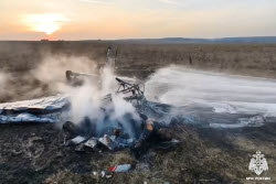 (+VIDEO) Light-engine plane crashes in Moscow Region