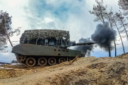 Msta-S self-propelled howitzer employed in special military operation
