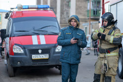 Makeyevka in aftermath of military strike