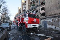 Makeyevka in aftermath of military strike