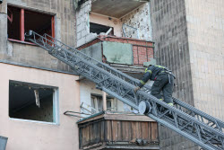 Makeyevka in aftermath of military strike