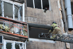 Makeyevka in aftermath of military strike