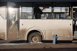 Makeyevka in aftermath of military strike