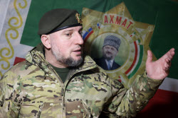 Special forces unit Akhmat commander Alaudinov gives interview to TASS News Agency