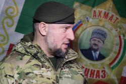 Special forces unit Akhmat commander Alaudinov gives interview to TASS News Agency