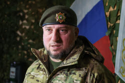 Special forces unit Akhmat commander Alaudinov gives interview to TASS News Agency