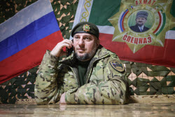 Special forces unit Akhmat commander Alaudinov gives interview to TASS News Agency