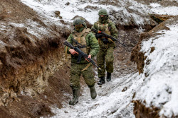 Russian assault units training in Lugansk People's Republic