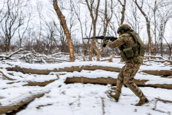 Russian assault units training in Lugansk People's Republic