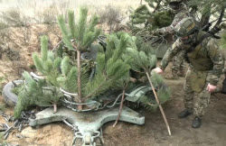 ZU-23-2 anti-aircraft cannon deployed in special military operation zone